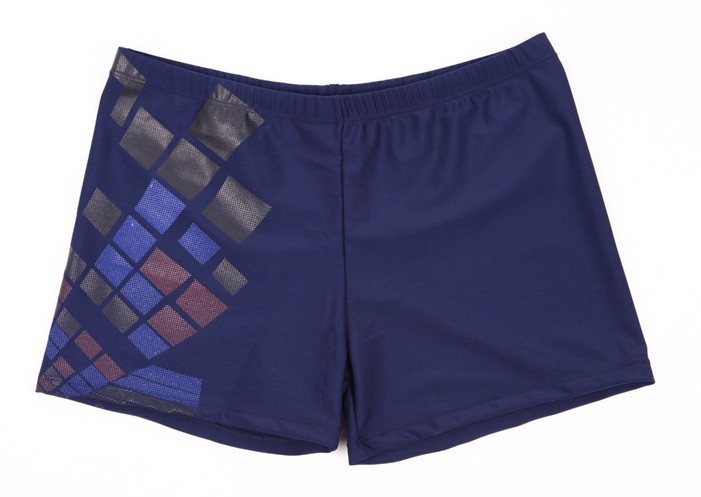 Mùa hè quần boxer mới tập thể dục Spa khô nhanh kích thước lớn nam bó sát gợi cảm áo tắm in kim cương - Nam bơi đầm quần bơi đi biển nam