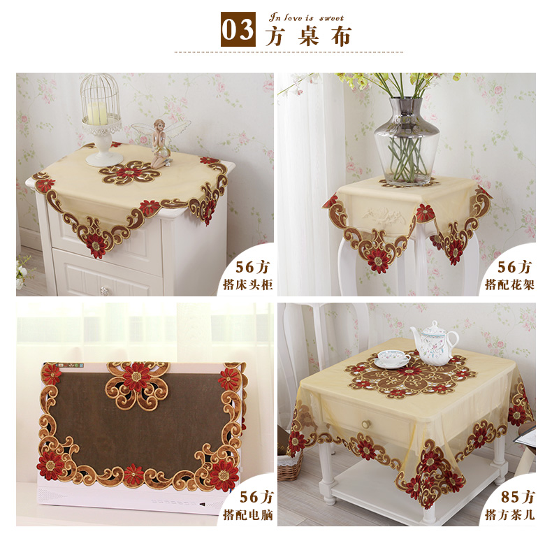 Khăn trải bàn vải lục địa Bắc Âu bàn vải bọc ghế đặt hình chữ nhật hộ gia đình bàn cà phê bàn ​​vải khăn trải bàn ăn đẹp