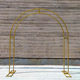 New wedding props wrought iron curved double pole arch