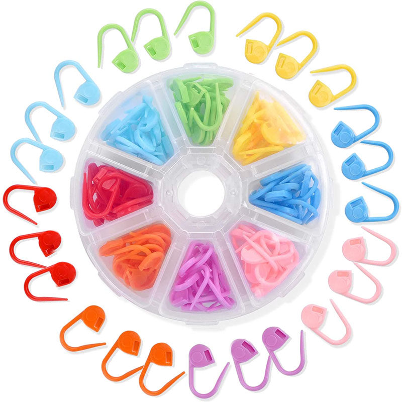 Creative combination color mark buckle pin safety pin plastic small pin handmade wool mark pin paper clip