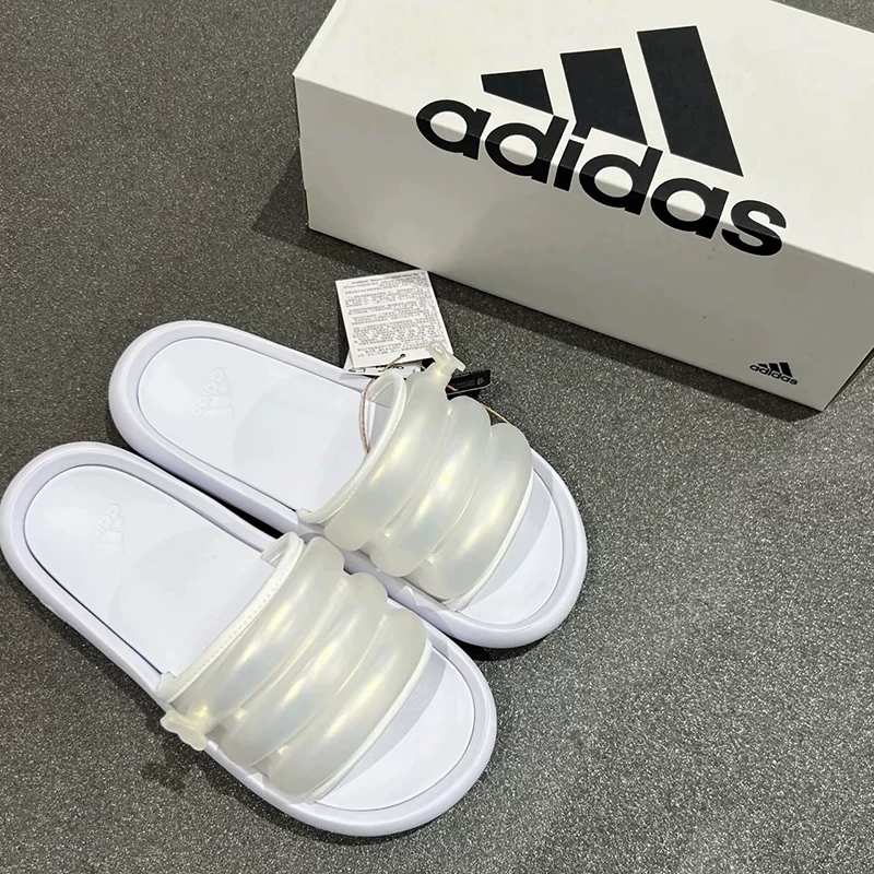 Adidas Men's and Women's Shoes Summer Outdoor Sports Beach Shoes Home Casual Slippers Cloud Slippers If6498