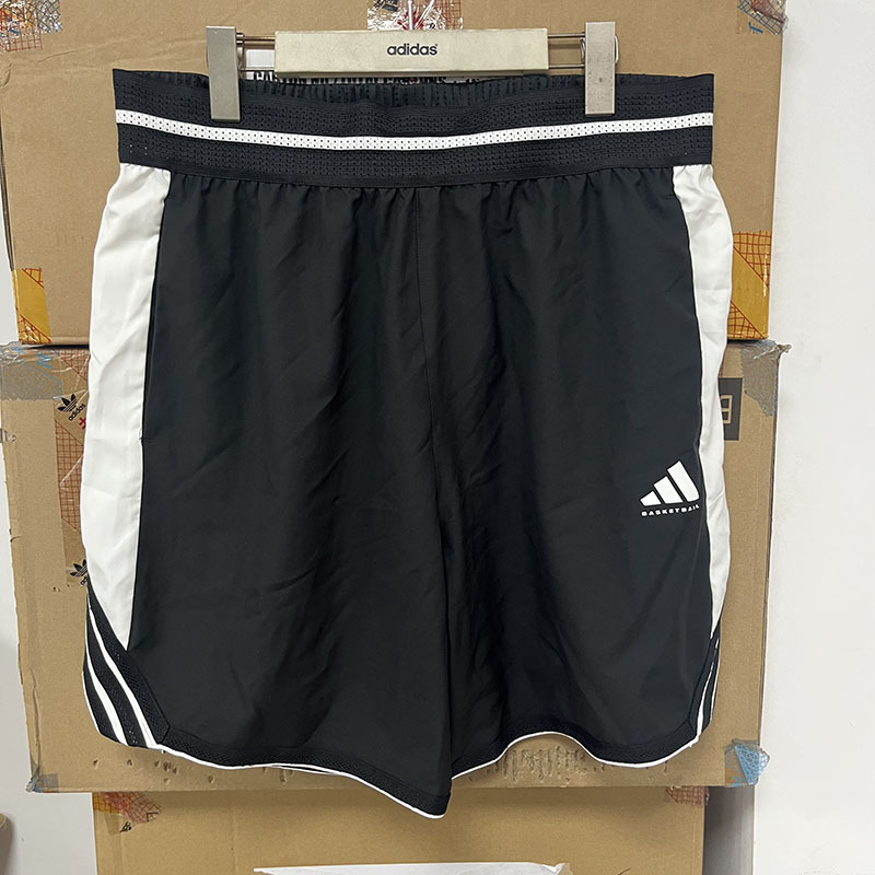 Authentic Adidas Men's Color-Blocked Quick-Drying Breathable Comfortable Basketball Sports Shorts Jx6381 Authentic Adidas Men's Color-Blocked Quick-Drying Breathable Comfortable Basketball Sports Shorts Jx6381