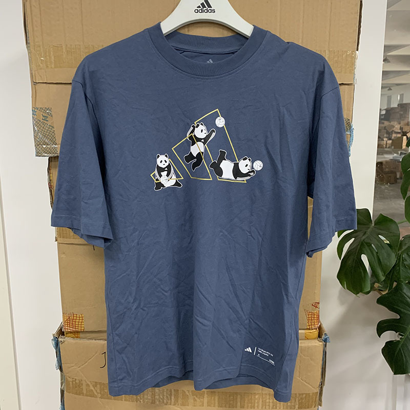 Adidas/Adidas Genuine Men's Breathable Patterned Fashionable Round Neck T-Shirt Jz3277 Adidas/Adidas Genuine Men's Breathable Patterned Fashionable Round Neck T-Shirt Jz3277