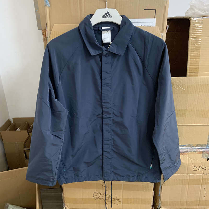 Adidas Adidas Logo Printed Men's Basketball Coach Jacket Windproof Woven Jacket Iw5642