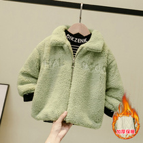 Boy autumn and winter thick coat 2020 new childrens foreign style fashion boy jacket baby trend warm winter clothes