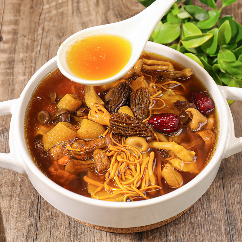 Colorful mushroom soup bag 100g Yunnan native high-quality morel mushroom Agaricus mushroom mushroom dry goods soup ingredients