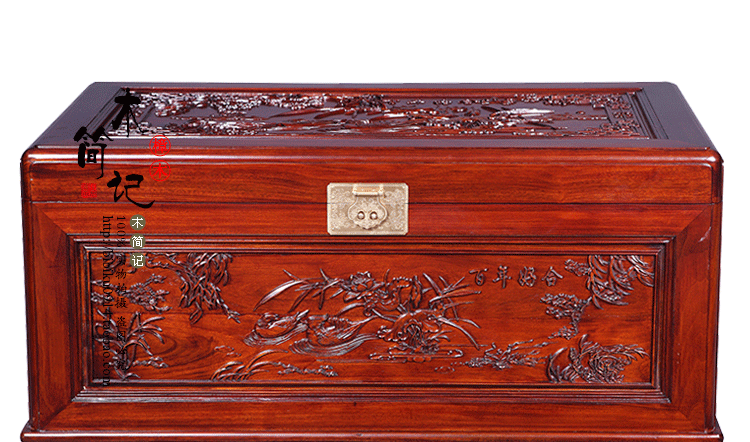 Kết hôn cưới màu đỏ hộp gỗ thư pháp và hộp sơn lưu trữ gỗ rắn tủ quần áo lớn tủ quần áo loại bàn cà phê hộp chính thức K017 dài dày - Cái hộp thùng gỗ sồi nhập khẩu