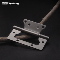 Top-solid stainless steel primary-secondary hinge 4-inch silent wooden door free of notching room door hinge butterfly hinges a pair of two pieces
