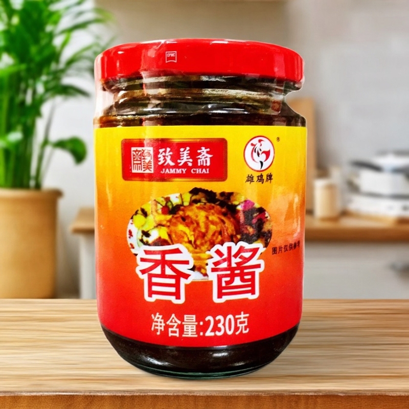 Zhimeizhai Rooster Brand Sauce 230g*6 Bottles for Cold Dishes, Braised Meat, Barbecue, Stir-Fry, Barbecue Seasoning, Red-Braised Seasoning