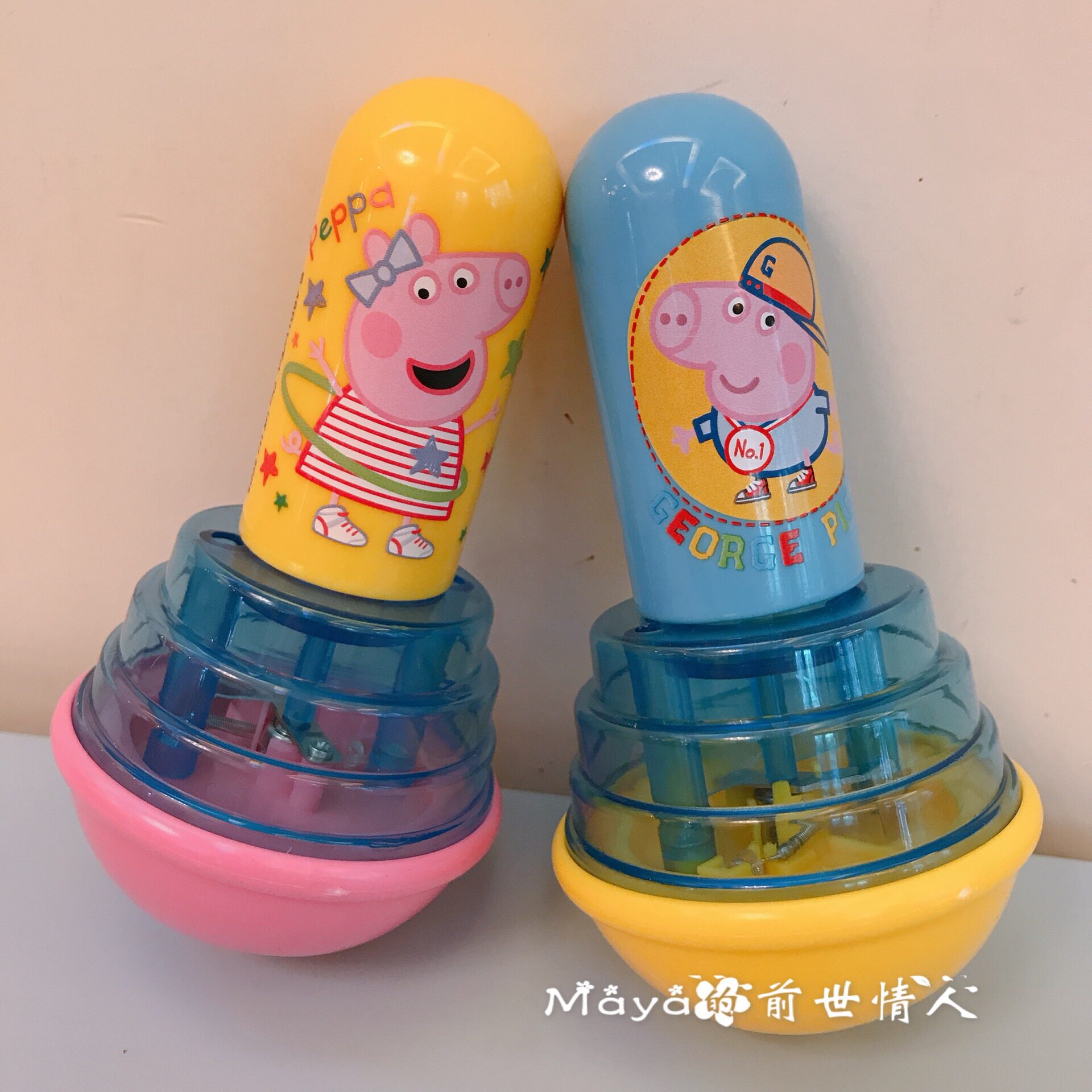 Hong Kong Piggy Page Flash Cartoon Gyroscope Rotating Fingertip Boys and Girls Mini Children's Educational Toy