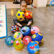 Piggy Peggy small ball childrens basketball football baby baby pat ball elastic childrens special ball toys