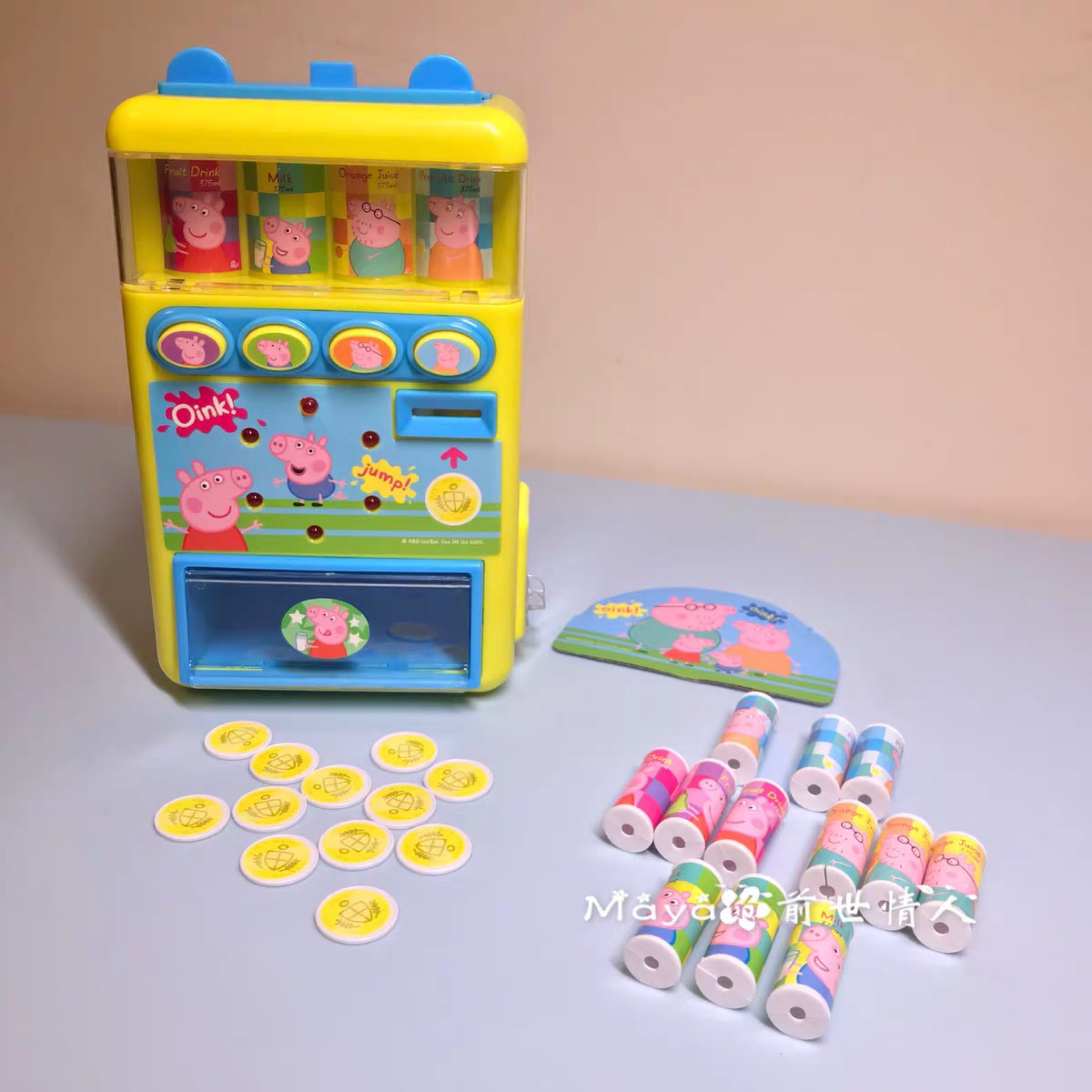 Hong Kong Piggy Page Pepe Pig Electric Vending Machine Steam Machine Automatic Beverage Vending Machine Plays Home Wine Toy