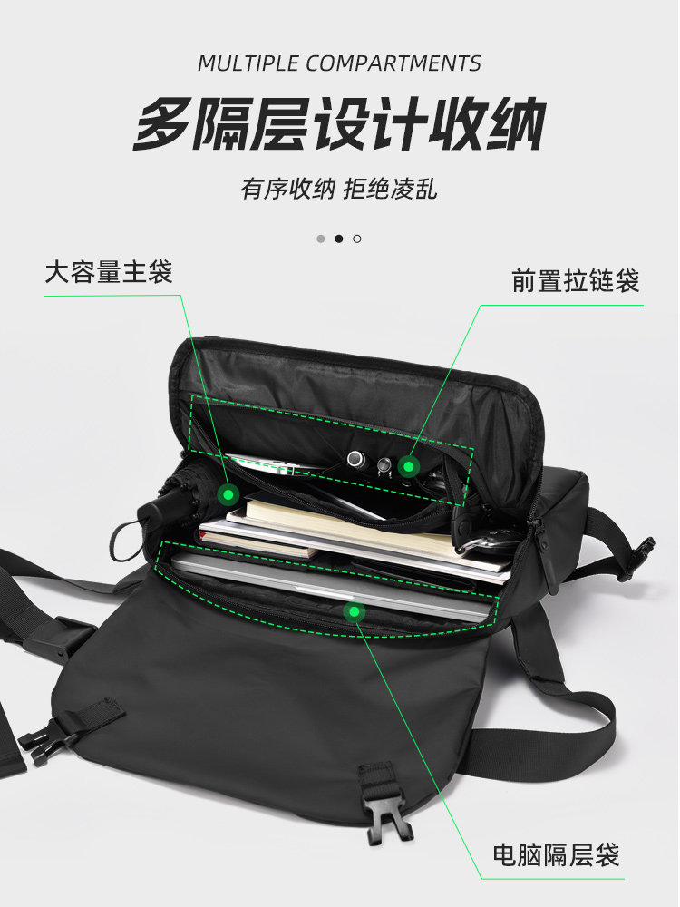 Crossbody Bag Men's Bag Commuter Shoulder Bag Tablet Backpack Casual Messenger Bag 2025 New Backpack Women