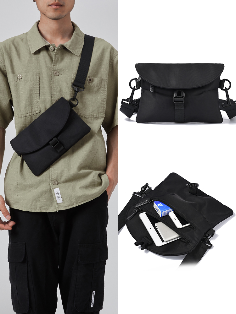 Messenger bag men's bag casual all-match trend hip-hop shoulder bag female Japanese small satchel trendy brand backpack student