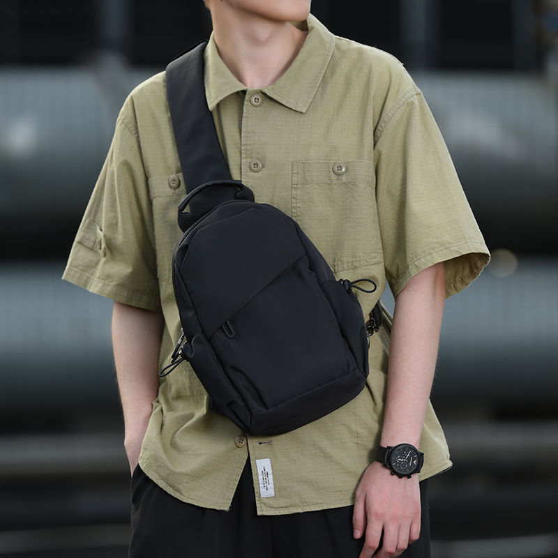 Kimura Yaosi men's chest bag shoulder shoulder bag Korean version of leisure multi-function Tide brand oblique cross bag trendy small bag