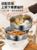 Uncoated Stainless Steel Steamer Pot for Kitchen Use, 2026 New Model, Multi-Layer Steaming and Cooking Pot, Compatible with Gas Stove and Induction Cooker