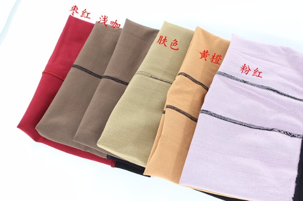 Game SK mùa thu và mùa đông lưới màu trong suốt của hai bên mặc đôi chân bước chín điểm một chiếc quần legging chân dày ấm tất đùi