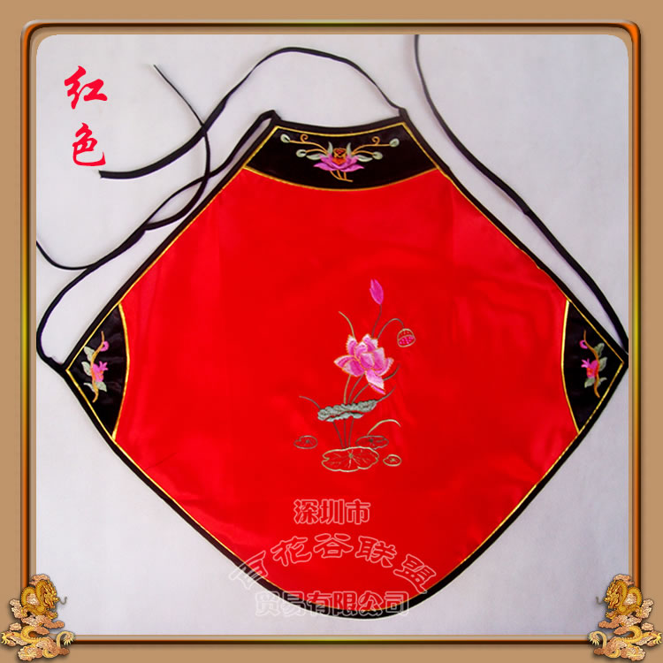 Người lớn tạp dề phụ nữ đồ lót tình dục phong cách quốc gia ống hàng đầu thêu retro màu đỏ tạp dề bộ đồ ngủ quan ao yem cao cap