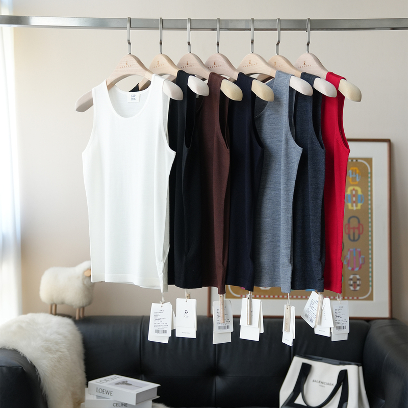 Laobao's Home | J*C Artisan Merino Wool Basic Comfortable Knitted Base Layer Tank Top 26 Spring Collection