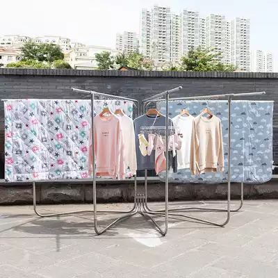 Large drying rack Folding drying rack Floor-to-ceiling balcony drying quilt Indoor outdoor drying clothes rack Household