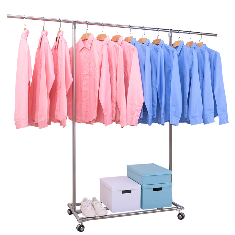 Youlit Clothes Rack Floor To Ceiling Stainless Steel Clothes Rack