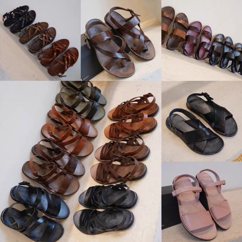 Official Cooperation [Momoya] Brador 26 Spring/Summer Italian Handmade Distressed Leather Sandals