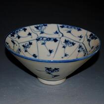Jingdezhen ceramics hand-painted blue and white bucket Yuan Ming and Qing Republic of China Cultural Revolution antiques Dong collection antique crafts