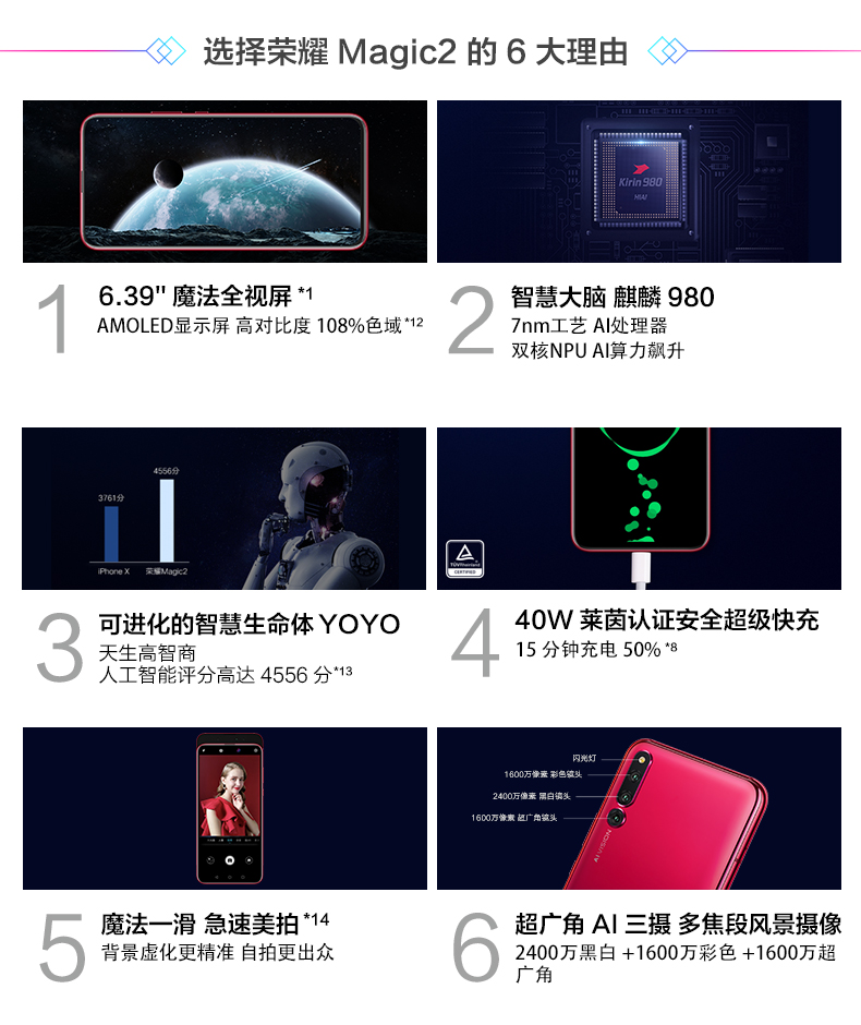 [Offer] 300 nhân dân tệ vinh quang Magic2 Huawei HONOR / vinh quang đầy đủ các thương hiệu điện thoại thông minh mới cửa hàng trang web chính thức chính hãng trẻ trung vinh quang magic2 mới chính thức điện thoại hàng đầu 8xV20 - Điện thoại di động dt iphone 11