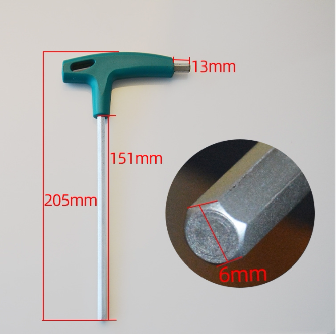 Wardrobe door panel straightener special inner hexagon wrench straightener special tool inner hexagon wrench correction wrench