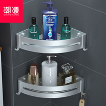 Punch-free bathroom triangle basket rack toilet corner rack shower room toilet corner storage rack wall type