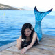 Mermaid Tail ຜູ້ໃຫຍ່ Swim Split Swimsuit ແມ່ຍິງ flippers Sexy ເຕົ້ານົມຂະຫນາດນ້ອຍເກັບກໍາ Slimming ຮູບພາບ Studio Costume