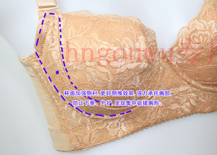 Đồ lót cỡ lớn phần mỏng áo ngực lớn 90F áo ngực cô dâu màu đỏ năm nay loại điều chỉnh đồ lót tập hợp sữa gần ap cup nguc