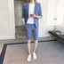 2019 mùa hè mới Casual Suit Hàn Quốc thời trang ăn mặc nam tay rắn Suit Suit Companion ăn mặc 