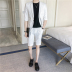 2019 mùa hè mới Casual Suit Hàn Quốc thời trang ăn mặc nam tay rắn Suit Suit Companion ăn mặc 