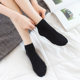 Oti love socks women's socks solid color cotton socks summer white women's socks sweat-absorbent low-cuts mid-socks short Socks without the bone stitching