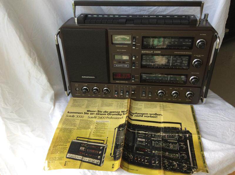 German GrundIG S3400 radio Grundig SATELLIT GRUNDIG THANDIG THE TRANDIA