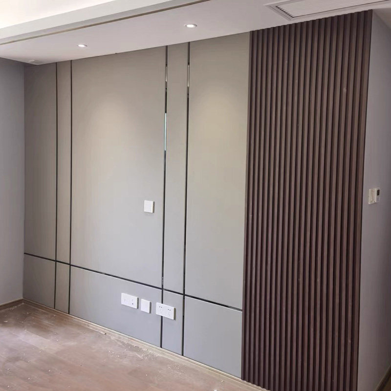 Hard pack background wall grille hard pack TV background wall modern light luxury sofa bedroom custom leather fabric soft and hard pack