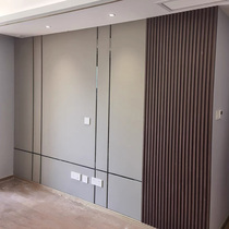 Hard Bag Background Wall Grilles Hardpack TV Background Wall Modern Light Lavish Sofa Bedroom Custom Leather Fabric Hard and soft bag