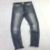 Màu sắc tốt, cotton nguyên chất giặt trắng vừa vặn, quần jean nhỏ thẳng, đường phố retro chân thon, quần nam áo nam Cao bồi