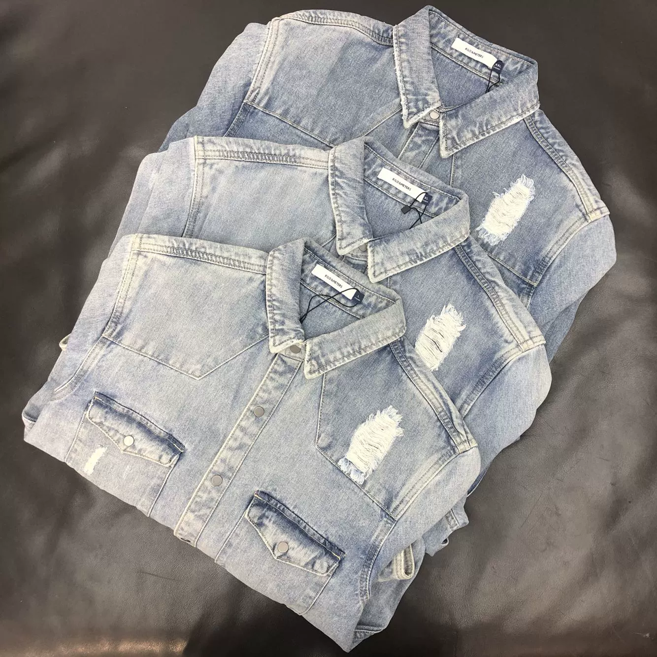 Siêu dày! Dụng cụ áo sơ mi denim, giặt nặng và áo khoác xe máy đường phố thời trang cũ, áo sơ mi rộng - Áo