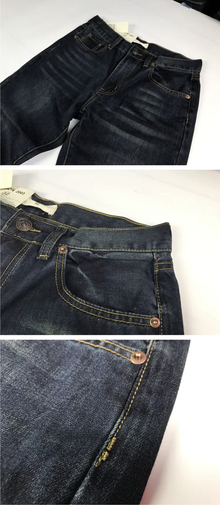 Quần lửng ống đứng thẳng loại cotton nam cũ bẩn quần đùi nam