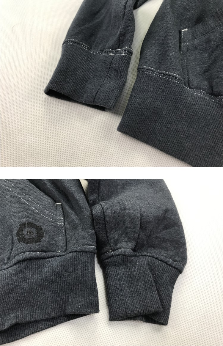 Áo len nam giặt áo len Châu Âu và Mỹ Áo thêu đường phố đơn giản Áo trùm đầu Zipper Jacket hoodie đôi