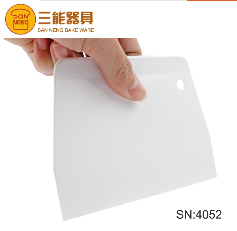 Sanneng Sn4052 Sn4051 Plastic Scraper, Hard Dough Cutter, Cream Scraper, Baking Tools