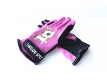 Professional childrens equestrian gloves colorful riding gloves non-slip and wear-resistant knight gloves childrens equestrian equipment