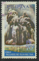 Philippine air tickets for 1968 Taal Volcano eruption sold 1 in 1968 (stamped in different places)
