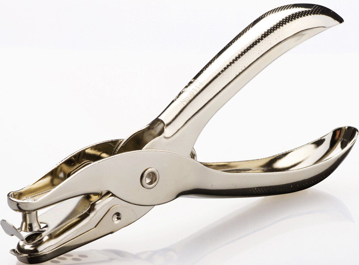 0114 punch machine Punch hand punch single hole can hit 8 pages of metal material at a time