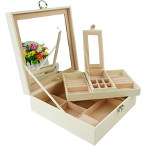 Jewelry box Princess European ring earrings Jewelry necklace watch Storage large capacity finishing multi-function Korean style