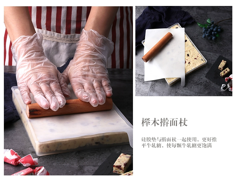 Dụng cụ làm bánh Handmade không dính làm bông tuyết Nougat khuôn giòn đặt khuôn tự làm vật liệu cắt khay nhà