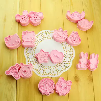 DIY baking tool three-dimensional cartoon biscuit mold cookie mold set Rice Ball mold 8 16 pieces