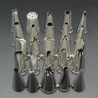 Biscuit making tool boutique stainless steel head cookie cookie cake pasting mouth